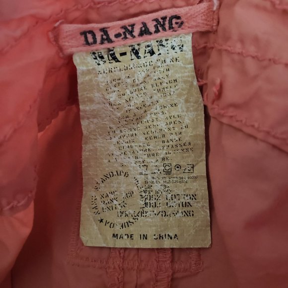 Da Nang Pants pink  Side Lace/Floral Embroidery Low Rise Small cargo vibe - Picture 10 of 10